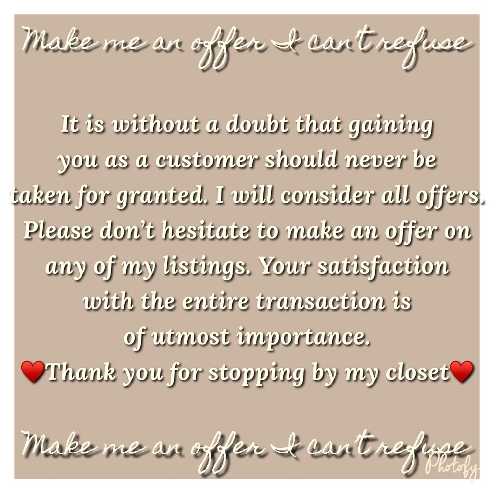 ♥️All offers will be be considered ♥️